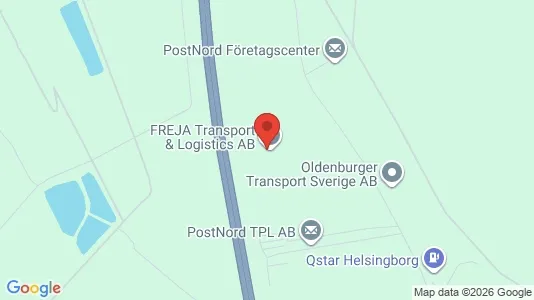 Lagerlokaler att hyra i Helsingborg - kort over placeringen