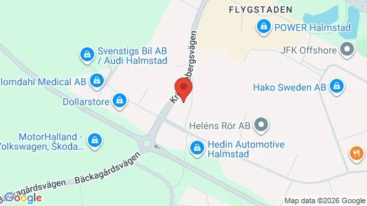 Lagerlokaler att hyra i Halmstad - Bild från Google Street View