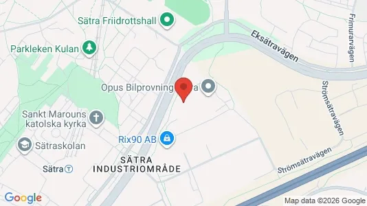 Lagerlokaler att hyra i Söderort - kort over placeringen