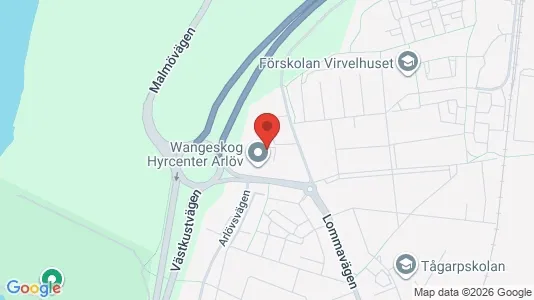 Lagerlokaler att hyra i Burlöv - kort over placeringen