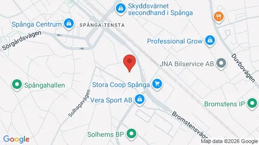 Kontorslokaler att hyra i Västerort - kort over placeringen