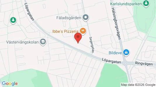 Lagerlokaler att hyra i Landskrona - kort over placeringen