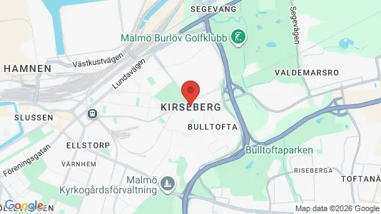 Kontorslokaler att hyra i Kirseberg - kort over placeringen