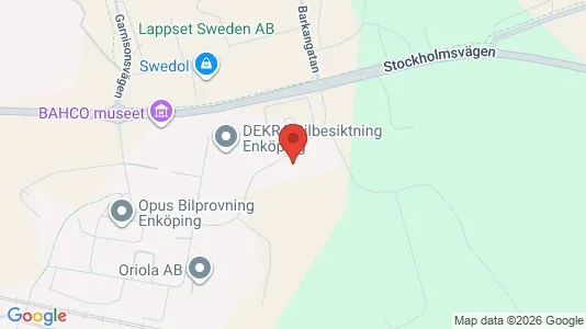 Industrilokaler att hyra i Enköping - kort over placeringen