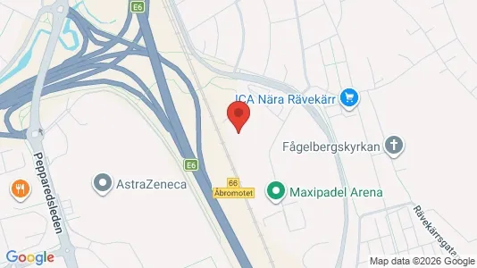 Kontorslokaler att hyra i Mölndal - kort over placeringen