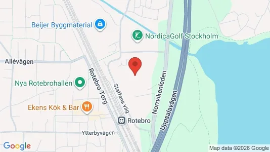 Lagerlokaler att hyra i Sollentuna - kort over placeringen