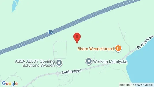 Lagerlokaler att hyra i Härryda - kort over placeringen