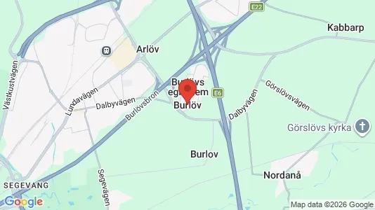 Lagerlokaler att hyra i Burlöv - kort over placeringen
