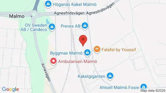 Lagerlokaler att hyra i Fosie - kort over placeringen