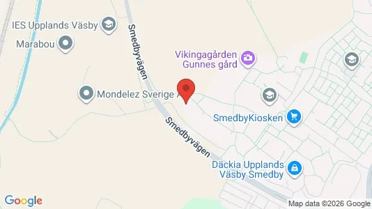 Lagerlokaler att hyra i Upplands Väsby - kort over placeringen