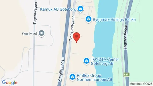 Lagerlokaler att hyra i Norra hisingen - kort over placeringen