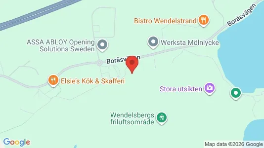 Lagerlokaler att hyra i Härryda - kort over placeringen