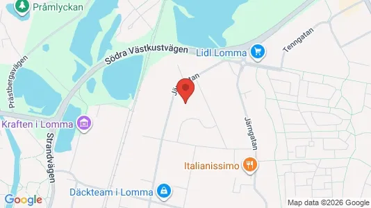 Lagerlokaler att hyra i Lomma - kort over placeringen
