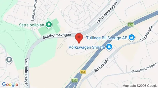 Lagerlokaler att hyra i Söderort - kort over placeringen