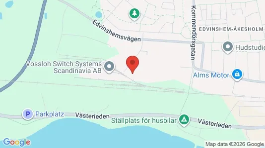 Lagerlokaler att hyra i Ystad - kort over placeringen