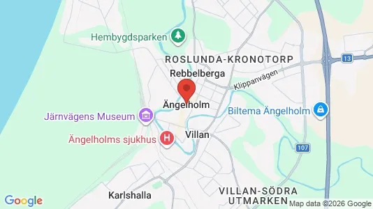 Lagerlokaler att hyra i Ängelholm - kort over placeringen