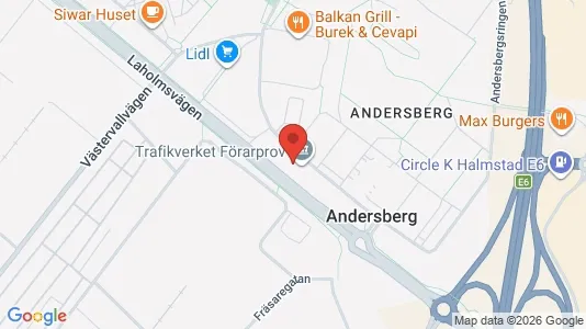 Lagerlokaler att hyra i Halmstad - Bild från Google Street View