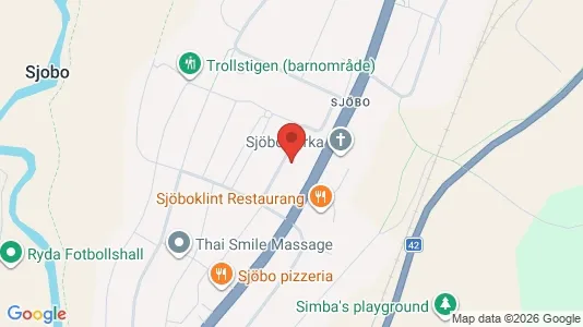 Lagerlokaler att hyra i Borås - kort over placeringen