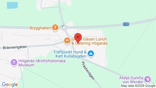 Lagerlokaler att hyra i Höganäs - kort over placeringen