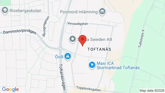 Kontorslokaler att hyra i Husie - kort over placeringen