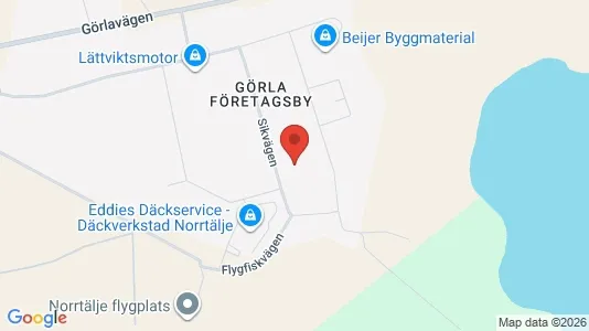 Industrilokaler att hyra i Norrtälje - kort over placeringen