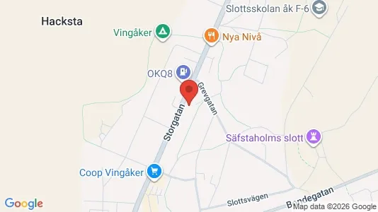 Kontorslokaler att hyra i Vingåker - kort over placeringen