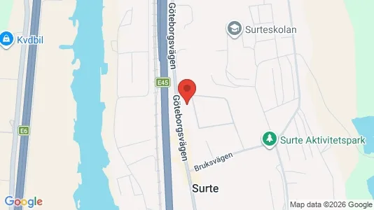 Lagerlokaler att hyra i Ale - kort over placeringen
