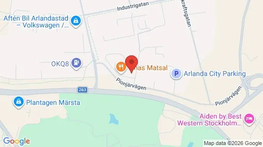 Industrilokaler att hyra i Sigtuna - kort over placeringen