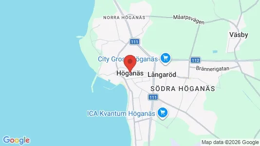 Lagerlokaler att hyra i Höganäs - kort over placeringen