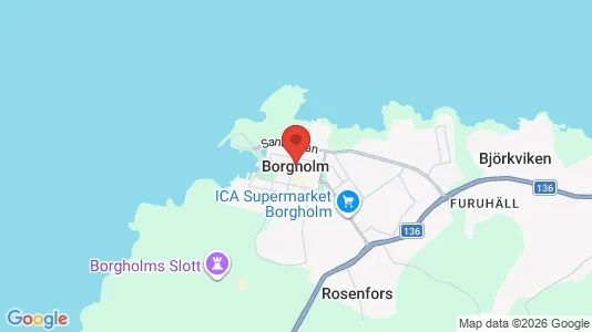 Lagerlokaler att hyra i Borgholm - kort over placeringen
