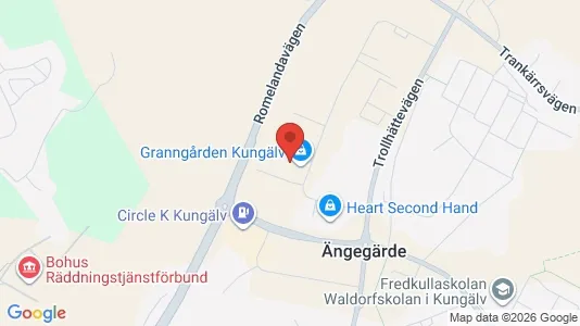 Lagerlokaler att hyra i Kungälv - kort over placeringen