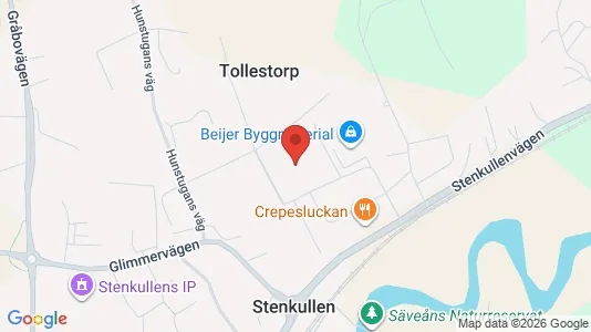 Lagerlokaler att hyra i Lerum - kort over placeringen