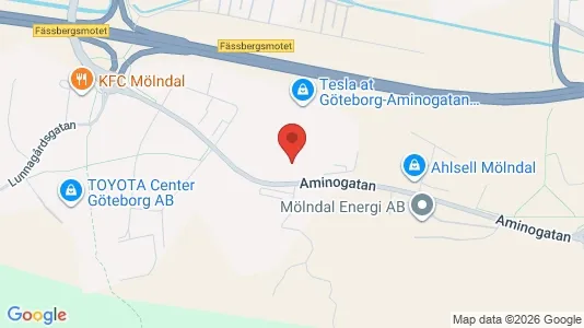 Kontorslokaler att hyra i Mölndal - kort over placeringen