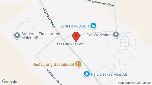 Industrilokaler att hyra i Falun - Bild från Google Street View
