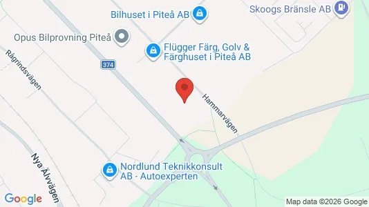 Lagerlokaler att hyra i Piteå - Bild från Google Street View