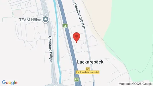 Kontorslokaler att hyra i Mölndal - kort over placeringen