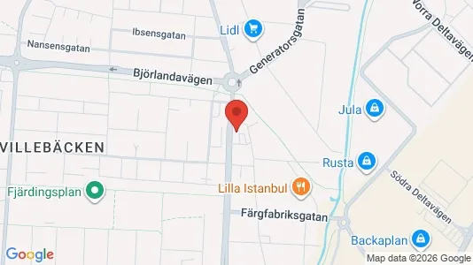 Lagerlokaler att hyra i Lundby - kort over placeringen
