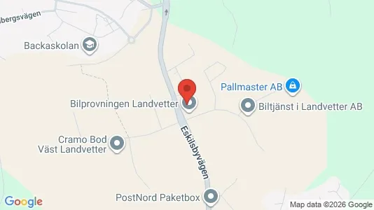 Lagerlokaler att hyra i Härryda - kort over placeringen