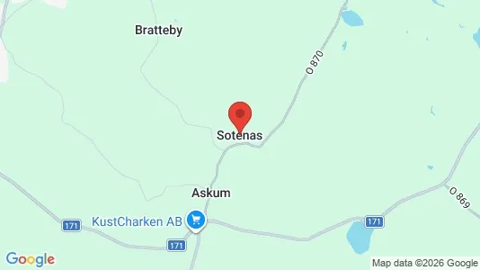 Lagerlokaler till försäljning i Sotenäs - kort over placeringen