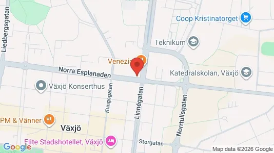 Industrilokaler att hyra i Alvesta - kort over placeringen