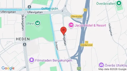 Lagerlokaler att hyra i Örgryte-Härlanda - kort over placeringen