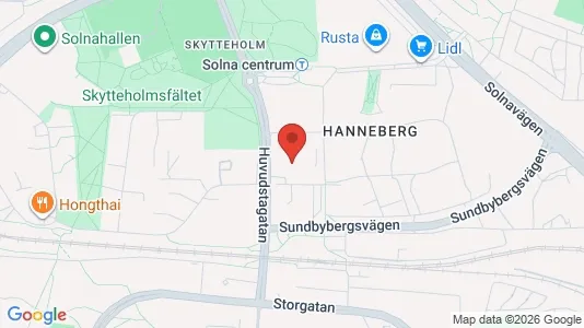 Lagerlokaler att hyra i Solna - Bild från Google Street View