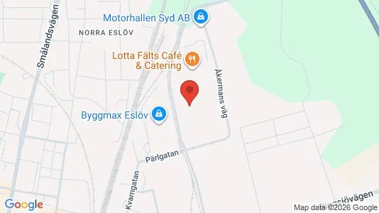 Lagerlokaler att hyra i Eslöv - kort over placeringen