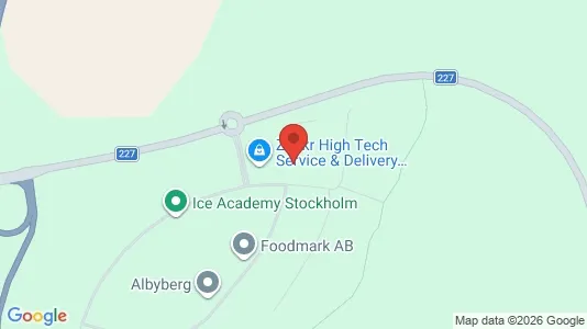 Industrilokaler att hyra i Haninge - kort over placeringen