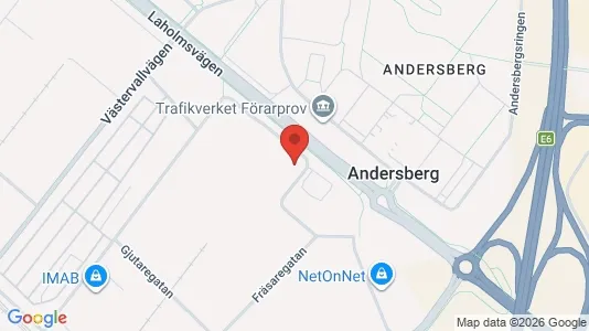 Industrilokaler att hyra i Halmstad - Bild från Google Street View