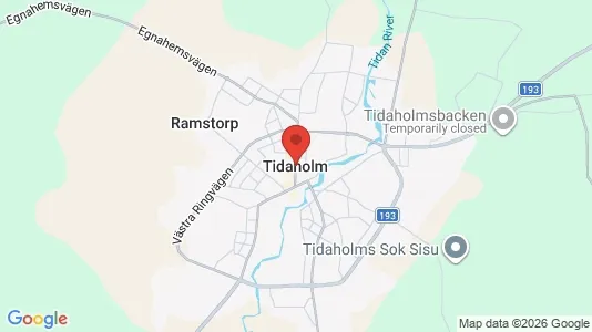 Kontorslokaler att hyra i Tidaholm - kort over placeringen