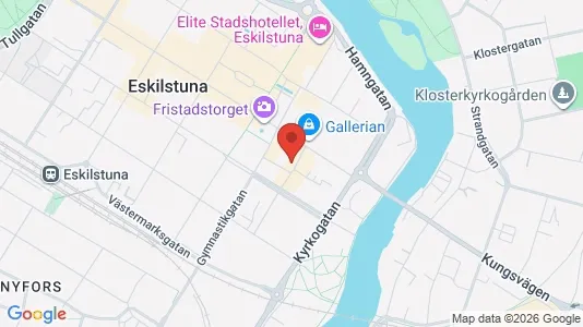 Lagerlokaler att hyra i Eskilstuna - kort over placeringen