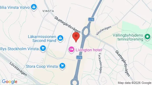 Lagerlokaler att hyra i Västerort - kort over placeringen