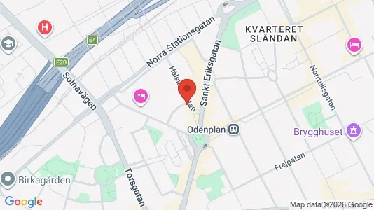 Lagerlokaler att hyra i Vasastan - Bild från Google Street View