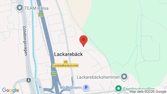 Lagerlokaler att hyra i Mölndal - kort over placeringen